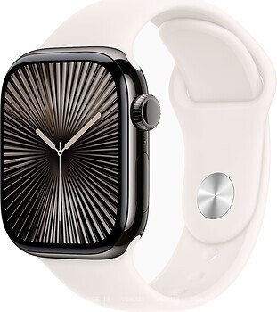 Фото Apple Watch Series 10 GPS + Cellular 42mm Slate Titanium Case with Light Blush Sport Band (MX0M3,MXLP3)