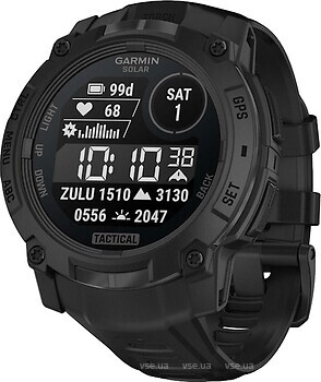Фото Garmin Instinct 3 50mm Solar Tactical Black with Black Band (010-02935-50)