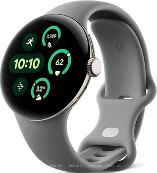 Фото Google Pixel Watch 3 41mm Matte Hazel Aluminum Case/Hazel Active Band
