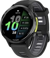 Фото Garmin Forerunner 970 Carbon Gray DLC Titanium with Black Case and Black/Translucent Whitestone Band (010-02969-00)