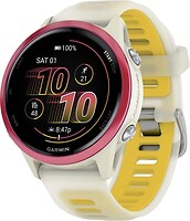 Фото Garmin Forerunner 570 42mm Raspberry Aluminum with Translucent Bone/Mango Band (010-02970-02)