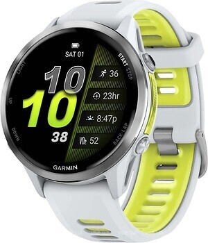 Фото Garmin Forerunner 970 Titanium with Whitestone Case and Whitestone/Translucent Amp Yellow Band (010-02969-02)