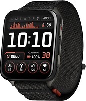 Фото Garmin Venu X1 Black with Slate Titanium Caseback and Black ComfortFit Nylon Band (010-02980-00)