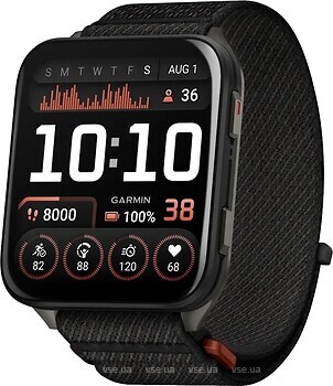 Фото Garmin Venu X1 Black with Slate Titanium Caseback and Black ComfortFit Nylon Band (010-02980-00)