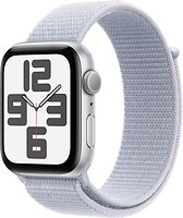 Фото Apple Watch SE GPS + Cellular 40mm Silver Aluminium Case with Blue Cloud Sport Loop (MXGE3QH/A)