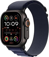 Фото Apple Watch Ultra 2 GPS 49mm Black Titanium Case with Navy Alpine Loop (MYTF3+MYPX3)