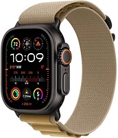 Фото Apple Watch Ultra 2 GPS 49mm Black Titanium Case with Tan Alpine Loop (MYTF3+MYQ03)