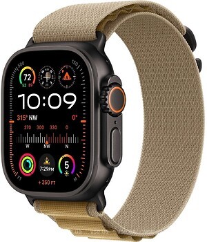 Фото Apple Watch Ultra 2 GPS 49mm Black Titanium Case with Tan Alpine Loop (MYTF3+MYQ03)