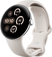 Фото Google Pixel Watch 3 41mm Matte Polished Silver/Porcelain Band Band