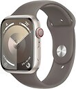 Фото Apple Watch Series 9 GPS + Cellular 45mm Starlight Aluminium Case with Clay Sport Band (MRQG3)