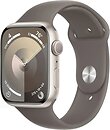 Фото Apple Watch Series 9 GPS 45mm Starlight Aluminium Case with Clay Sport Band