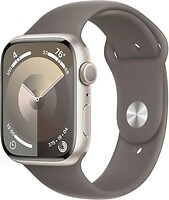Фото Apple Watch Series 9 GPS 45mm Starlight Aluminium Case with Clay Sport Band