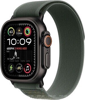 Фото Apple Watch Ultra 2 GPS 49mm Black Titanium Case with Green Trail Loop