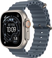 Фото Apple Watch Ultra 3 GPS + Cellular 49mm Natural Titanium Case with Anchor Blue Ocean Band (MEWH4)