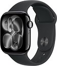 Фото Apple Watch Series 11 GPS 42mm Jet Black Aluminum Case with Black Sport Band (MEQU4)