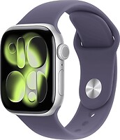 Фото Apple Watch Series 11 GPS 46mm Silver Aluminum Case with Purple Fog Sport Band (MEVA4)