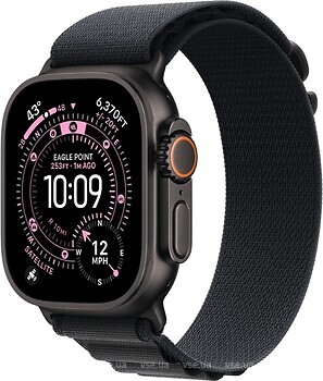 Фото Apple Watch Ultra 3 GPS + Cellular 49mm Black Titanium Case with Black Alpine Loop (MF0X4)