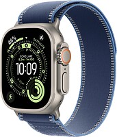 Фото Apple Watch Ultra 3 GPS + Cellular 49mm Natural Titanium Case with Blue/Bright Blue Trail Loop (MEWU4)