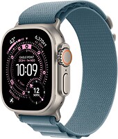 Фото Apple Watch Ultra 3 GPS + Cellular 49mm Natural Titanium Case with Light Blue Alpine Loop (MEWP4)