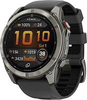 Фото Garmin Fenix 8 Pro Amoled Sapphire 51mm Titanium with Graphite/Black Silicone Band (010-03199-10)