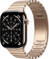Фото Apple Watch Series 11 GPS + Cellular 46mm Gold Titanium Case with Gold Link Bracelet (MFC34+MXMH3)