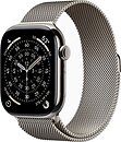 Фото Apple Watch Series 11 GPS + Cellular 46mm Natural Titanium Case with Natural Milanese Loop (MFD04)