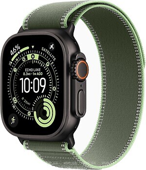 Фото Apple Watch Ultra 3 GPS + Cellular 49mm Black Titanium Case with Green/Neon Trail Loop (MF254+MG9P4)