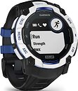 Фото Garmin Instinct 3 50mm Solar Whitestone with Black/Bolt Blue Band (010-02935-03)
