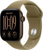 Фото Apple Watch Series 12 GPS 42mm Dark Bronze Aluminum Case with Olive Sport Band (MJEG4)