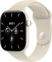 Фото Apple Watch Series 12 GPS + Cellular 46mm Pearl White Ceramic Case with Sand Sport Band (MJH24)