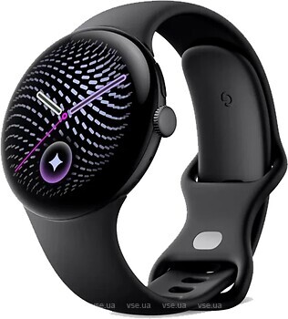 Фото Google Pixel Watch 5 41mm Matte Black Aluminum case / Obsidian Active Band