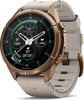 Фото Garmin Fenix 9 Pro inReach 43mm Autumn Gold Titanium with Cream/French Gray Silicone Band (010-04335-20/21)