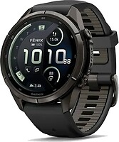 Фото Garmin Fenix 9 Pro inReach 43mm Carbon Gray DLC Titanium with Black/Pebble Gray Silicone Band (010-04335-10/11)
