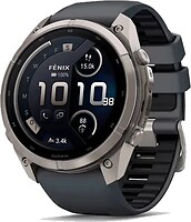 Фото Garmin Fenix 9 Pro 51mm Titanium with Graphite/Black Silicone Band (010-04337-20/21)