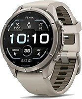 Фото Garmin Fenix 9 Pro 43mm Titanium with Fog Gray/Dark Silicone Band (010-04335-85/86)