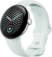 Фото Google Pixel Watch 5 45mm Polished Silver Aluminum Case / Fog Active Band