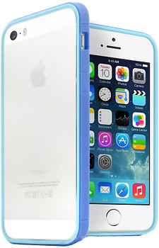 Фото JCPAL Anti shock Bumper 3 in 1 для iPhone 5S/5 Set Blue (JCP3313)