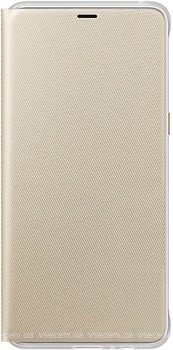 Фото Samsung Neon Flip Cover for Galaxy A8+ SM-A730 Gold (EF-FA730PFEGRU)