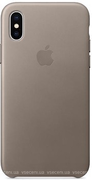 Фото Apple iPhone X Leather Case Taupe (MQT92)
