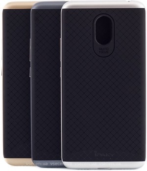 Фото iPaky Carbon TPU+Bumper Meizu M6 Note Gold