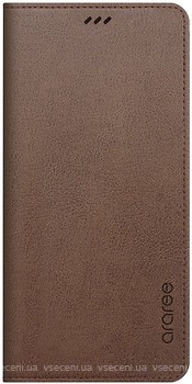 Фото Araree Flip Wallet Leather Cover for Samsung Galaxy A8 Plus 2018/A730 Saddle Brown (GP-A730KDCFAAE)