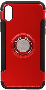 Фото BeCover Magnetic Ring Stand Apple iPhone X Red (701784)