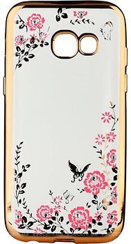 Фото BeCover Flowers Series Samsung Galaxy A3 SM-A320 2017 Gold (701313)