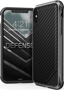 Фото X-Doria Defense Lux Carbon Fiber for Apple iPhone X Black (336920)