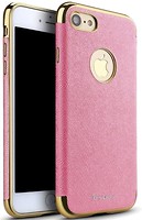 Фото iPaky Chrome connector + Leather Back Case Apple iPhone 7 Plus Pink/Gold