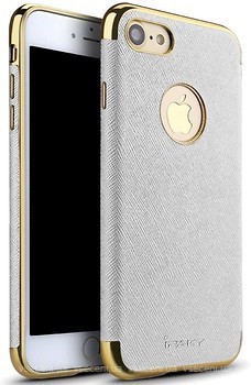 Фото iPaky Chrome connector + Leather Back Case Apple iPhone 7 Plus White/Gold