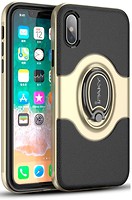 Фото iPaky 360 Free Rotation Ring Holder Case Apple iPhone X Gold