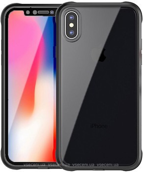 Фото iPaky 360 TPU Border+Transparent PC back Apple iPhone X Black