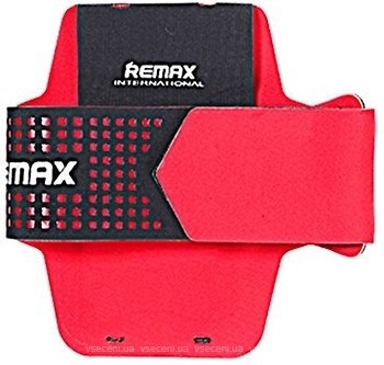 Фото Remax Running Arm Band Size L 25cm спортивный красный
