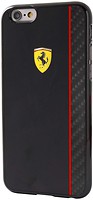 Фото Ferrari Scuderia Glossy & Carbon Plate Case for Apple iPhone 6/6S Black (FECBSHCP6BK)